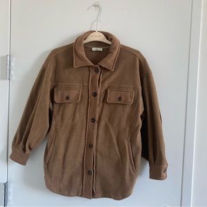 Sherpa Fleece Teddy shirt jacket - size XS